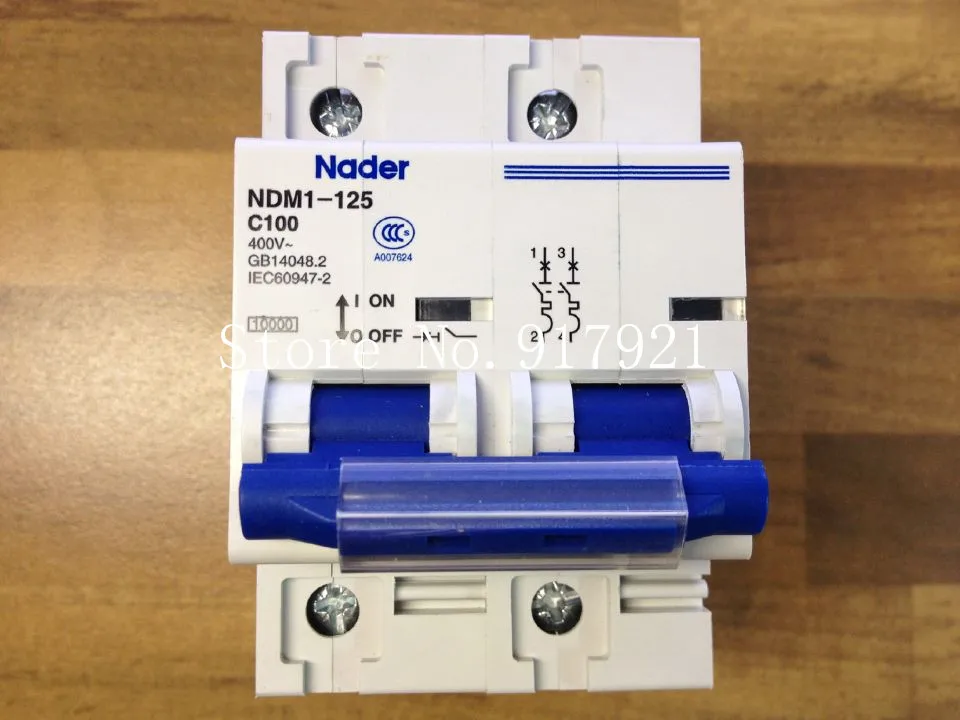[ZOB] The letter NDM1-125 Nader genuine new C100 mini circuit breaker 2P100A air switch  --5pcs/lot
