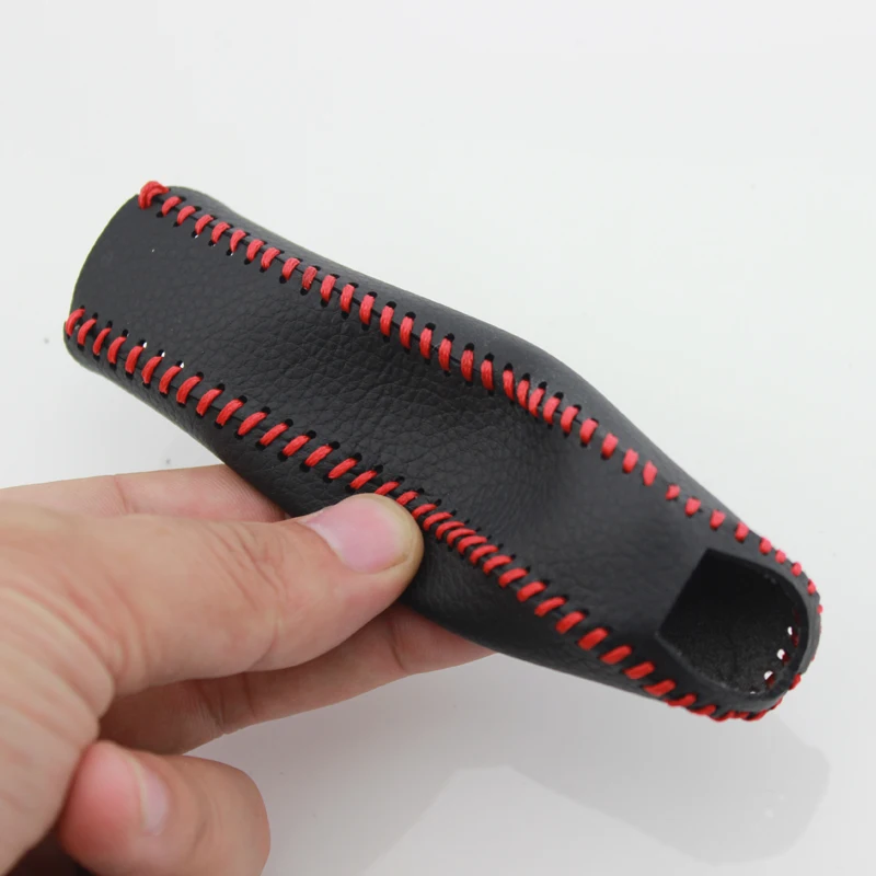 1Pcs/Set Fashion Car Black Leather Hand Brake Stitching Cover Protective Sleeve for CHEVROLET CRUZE 2009-2014 Accessories