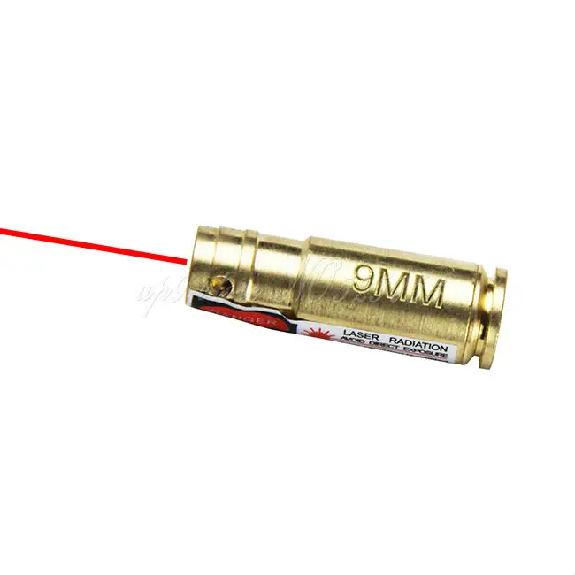6pcs/lot Tactical Hunting 9mm Bore Sighter 9 mm Laser Boresighter Red