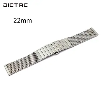 

Stainless Steel 18-24mm Wrist Straps Watch Band Genuine Mesh Strap Replacement Wrist Band Solid Straight End