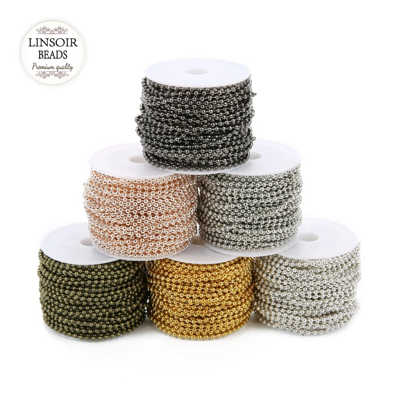 Pcs Findings Crafts Iron Ball Chain Connectors Golden 1mm BULK 5 Packs x 100