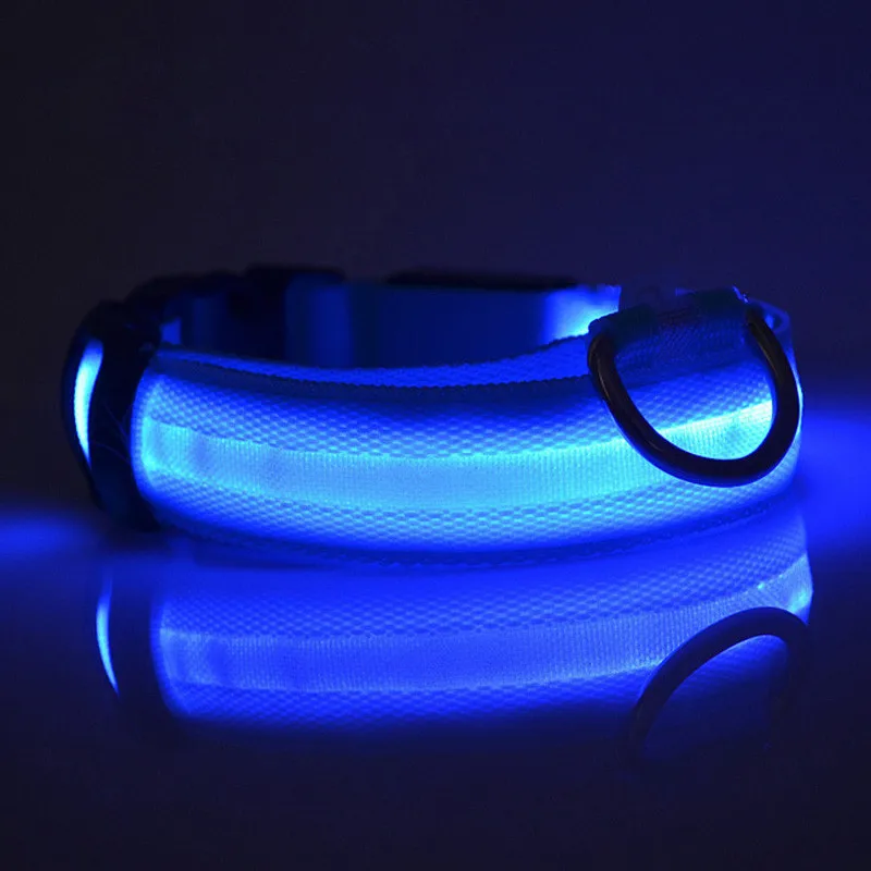 

2017 Special Offer !!! LED Nylon Pet Dog Collar Night Safety LED Pets Cat & Dog Collar Free&Drop Shipping 6 Colors Book Li
