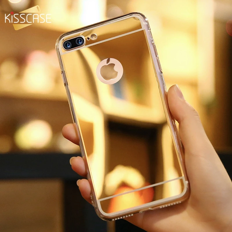 KISSCASE Glitter Case For iPhone 6 6s X XS Mirror Cases Samsung Galaxy S8 S7 Edge Xiaomi Redmi 4x Huawei P9 Lite |