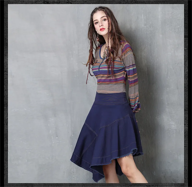 Vintage Women Sweater T shirt 2017 Autumn Boho New Cotton T-shirt O-Neck Skinny Long Sleeve Skin Friendly Women T shirt Sweater (10)