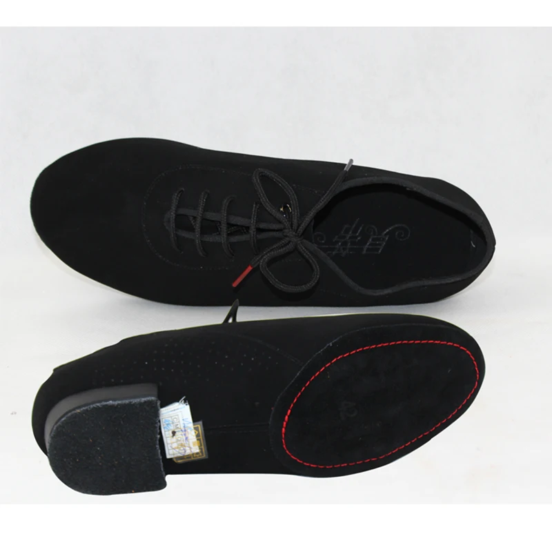 Sneakers Salsa Dance Shoes Men Square Dance Social Ballroom Latin 309 Modern Canvas Hot Oxford Cloth Heel 2.5 CM Lace Non-slip 2