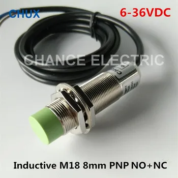 

Inductive Proximity Sensors PNP M18 6-36VDC NO+NC 4wires IM18-8-DPC 8mm Sensing Detect Distance Position Switch
