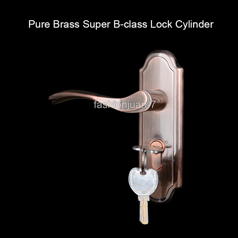 High Quality Door Handle Full Set Brass Cylinder Privacy Door Interior