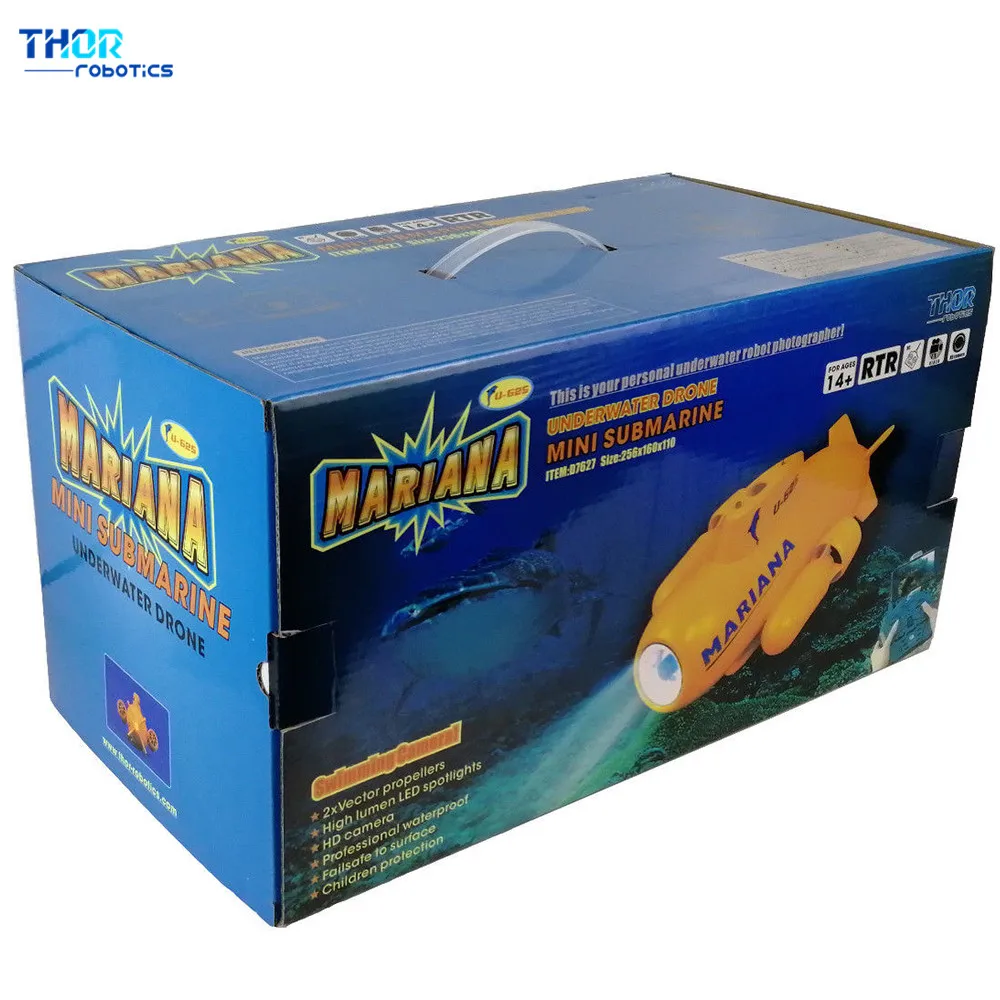 ThorRobotics Underwater Drone Mini Mariana RC Submarine 5.8G HD 2.4G Remote Control Waterproof Camera ISO And Android System FPV