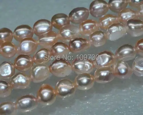 

Jewelry 00253 Natural Rare 4strs AA+10*12mm luster baroque freshwater pearl/