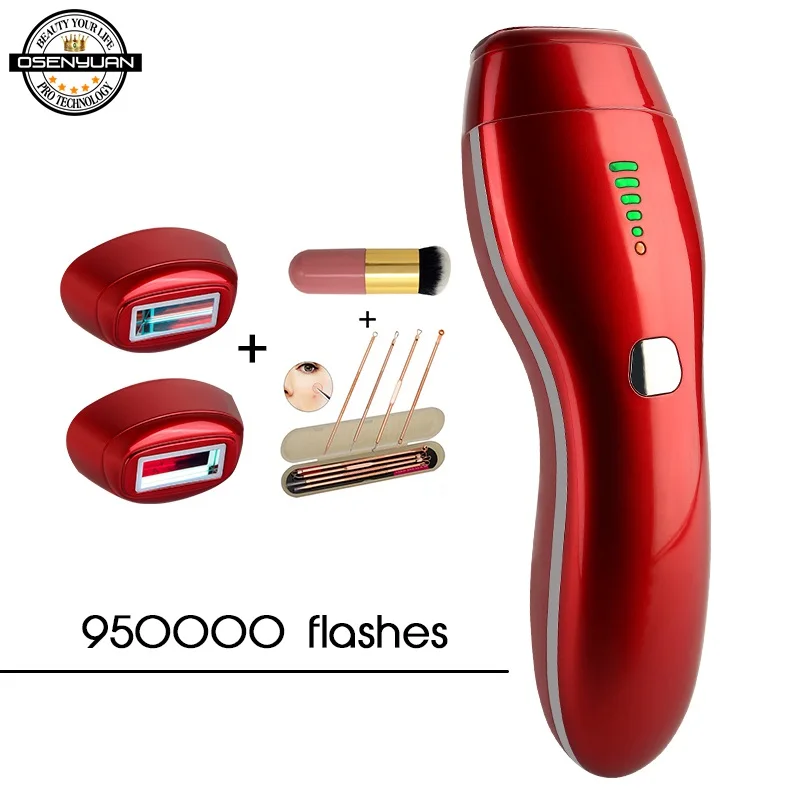 

Newest 950000 Pulses 3in1 IPL Epilator Permanent Laser Hair Removal LCD Display depilador a laser Bikini Trimmer Photoepilator