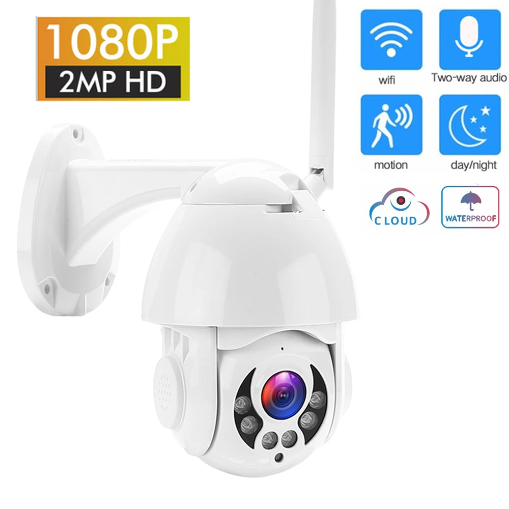 

IP Camera Wi-Fi 2MP 1080P Wireless PTZ CCTV Speed dome Waterproof IP66 Onvif Camera Outdoor Security Surveillance ipCam Camara