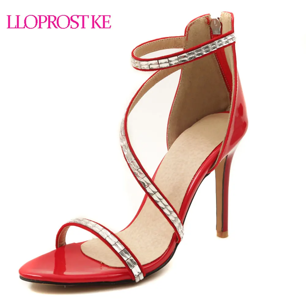 Lloprost ke  New Summer high heel  10cm heel  back zipper 