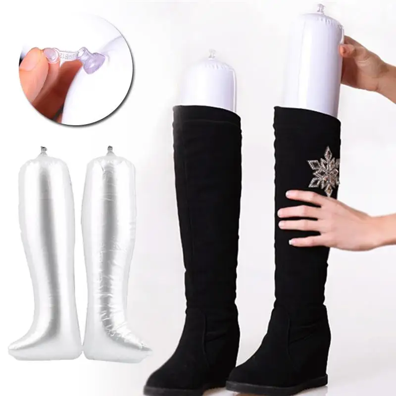 

1 Pair Inflatable PVC Shoes Organizer Rack Boots Shaper Stretcher Creative Practical Home Accessories Household Supporter