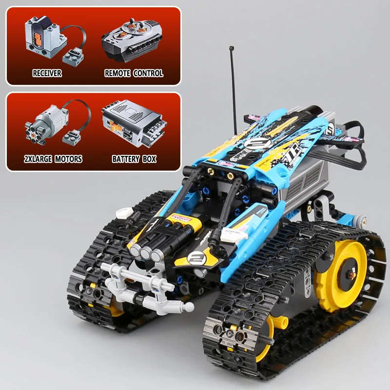 

Technic Cars 20096 Compatible With Legoing 42095 Remote Control Stunt Racer Set Building Blocks Bricks Kid Toys Christmas Gifts