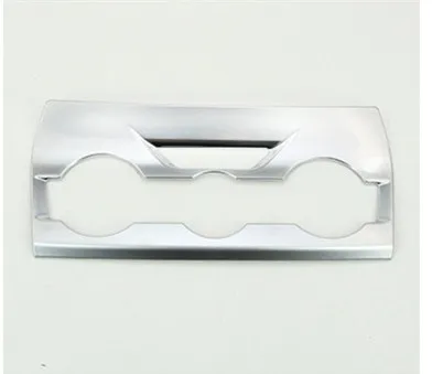 Matte Silver Нержавеющая сталь Черный углеродного волокна кондиционер декоративная Рама Обложка для Subaru Forester AA497 - Название цвета: Matte Silver