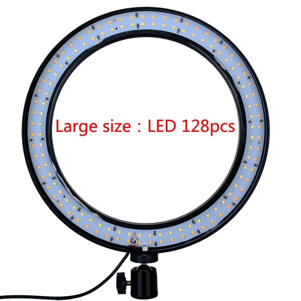 Светодиодный кольцевой светильник для студийной камеры с регулируемой яркостью, кольцевой Штатив для мобильного телефона и видеосъемки, селфи-Палка для Xiaomi, iphone, samsung, SONY