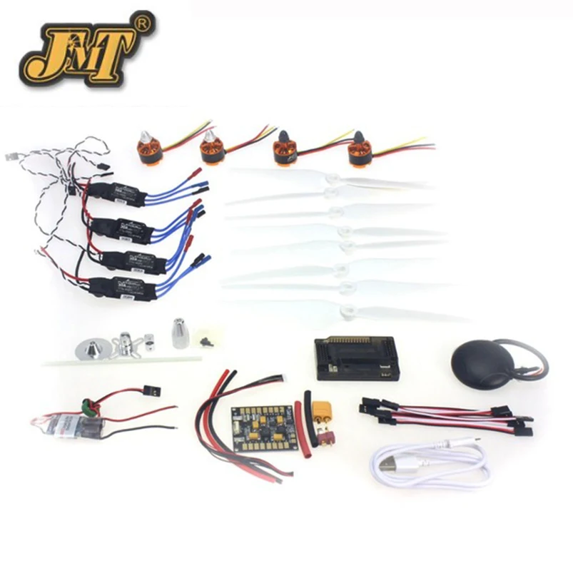 

JMT 920KV Brushless Motor 30A ESC BEC Self-locking Propeller GPS APM2.8 Flight Control for 4-axle DIY GPS Drone