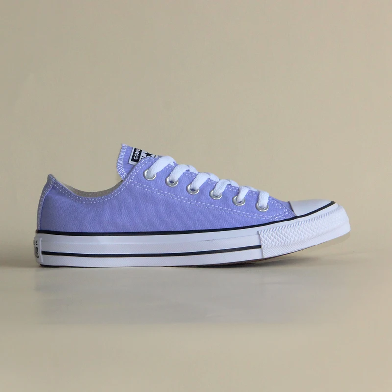 Конверс Чак Тэйлор все звезды обувь фиолетовый цвет Мужские и женские низкие кроссовки обувь для скейтбординга 160458C