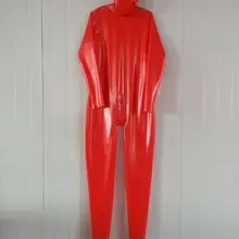 Латексная резина Gummi Latexcatsuit FEET Ganzanzug Красная маска Zentai Anzug S-XXL