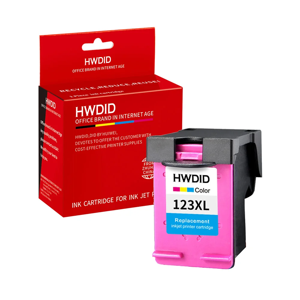 HWDID 123 чернильные картриджи заправленная Замена для HP 123xl Deskjet 1110 2130 2132 2133 3630 3632 3638