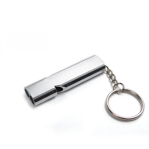 Металлический держатель для ключей, кошелек, модный, нержавеющая сталь, сделай сам, инструменты для ключей, ключница, новинка, EDC, карманный инструмент, мини украшение, подарки - Цвет: Silver Whistle