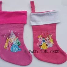 Shipping.41cm, розовый, платье принцессы детская одежда с героями из мультфильмов; рождественское Рождественский носок конфетная подарочная сумка