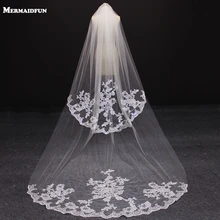 Элегантный 2,5 м 2 слои, свадебная фата 2 т 2,5 м красивая свадебная обувь свадебная фата