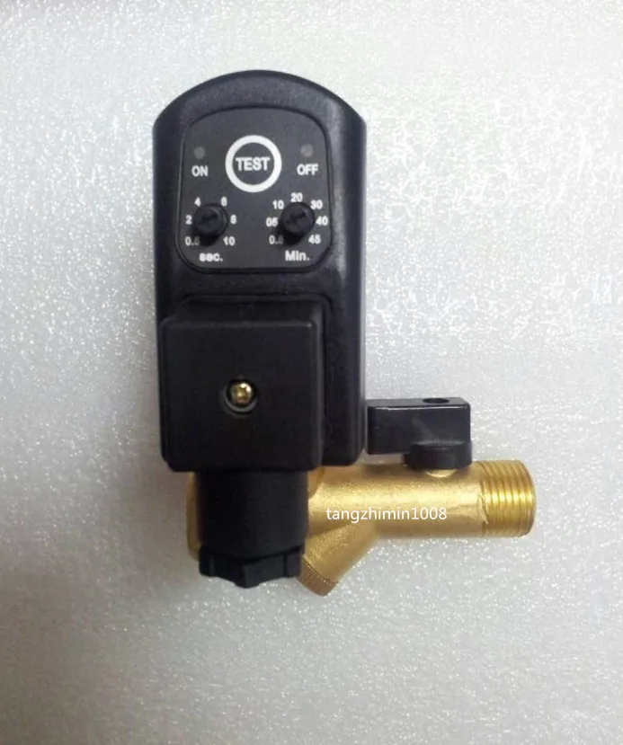 

Automatic Electronic Timed Air Compressor Condensate Auto Drain Valve 110V 1/2