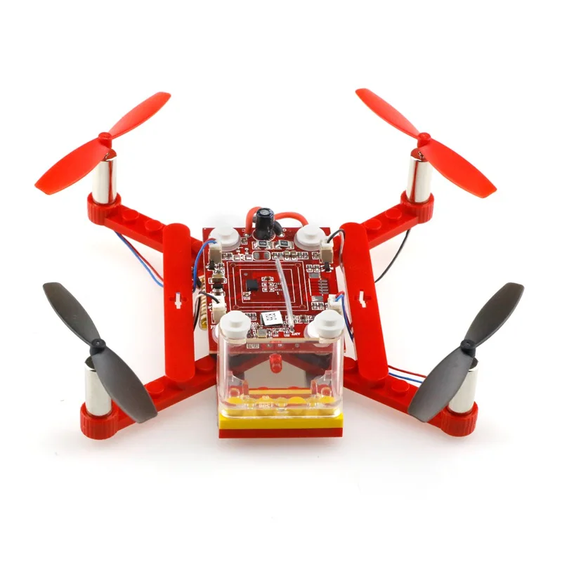 Building Block Drone Mini Drones 3D DIY Bricks Rc Quadcopter For Children Assembled Model 