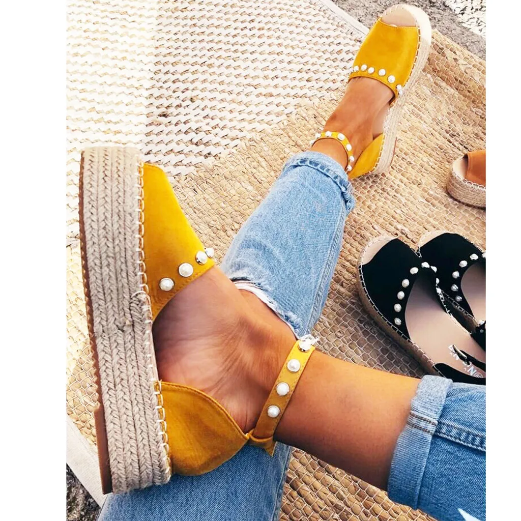 

SAGACE Sandals Women 2019 Wedges Shoes For Women Sandals Plus Size High Heels Summer Shoes Slides Chaussures Femme Platform J28