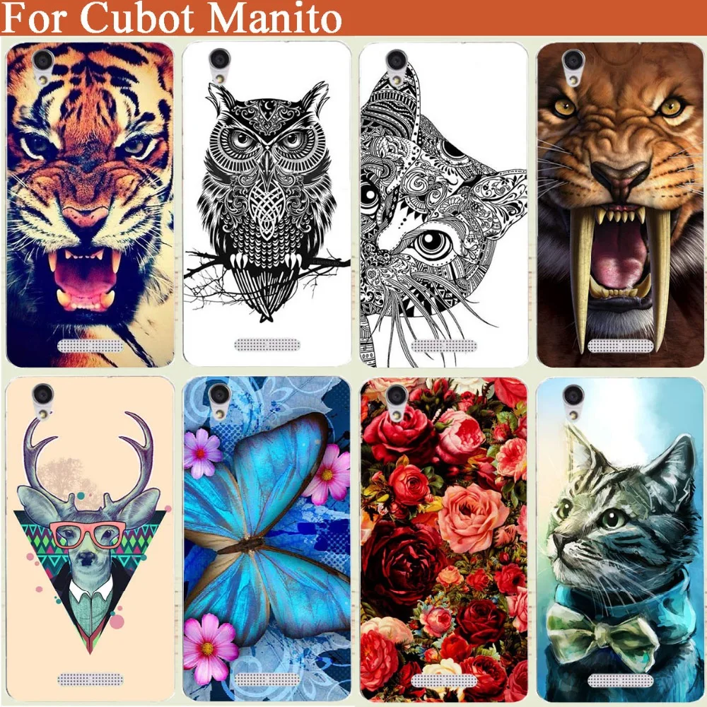 

Cubot Manito Case Cover DIY Tiger Owl Rose Eiffel Tower Painted Soft Silicone TPU Cover Case For Cubot Manito Capa Coque Funda
