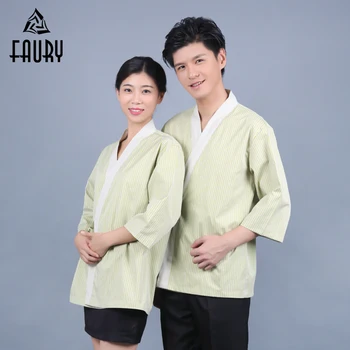 

Japanese Restaurant Cuisine Sushi Chef Waiter Kimono Coat Kitchen Cooking Overalls Food Service Work Uniforms