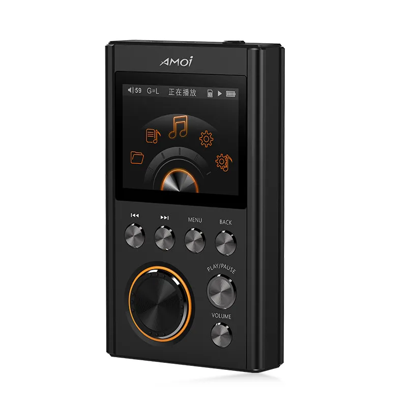 Amoi C20 Portable HIFI MP3 player DSD64 Decoding stereo Lossless High Quality Music player Audiophile Support TF Card walkman