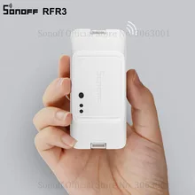 SONOFF 433 RF R3 Смарт вкл/выкл WiFi переключатель, Поддержка app/433 RF/LAN/голосовой пульт дистанционного управления DIY режим работает с Alexa Google Home