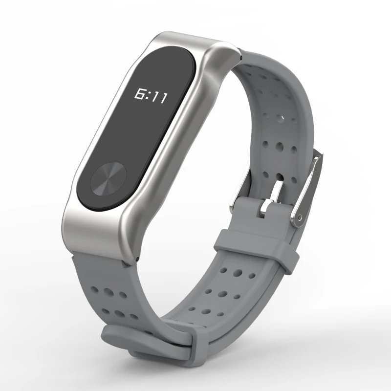  For Xiaomi Mi Band 2 Strap Sports wristband metal Strap For Miband 2 Wristband Replacement Smart ba - 32874317296