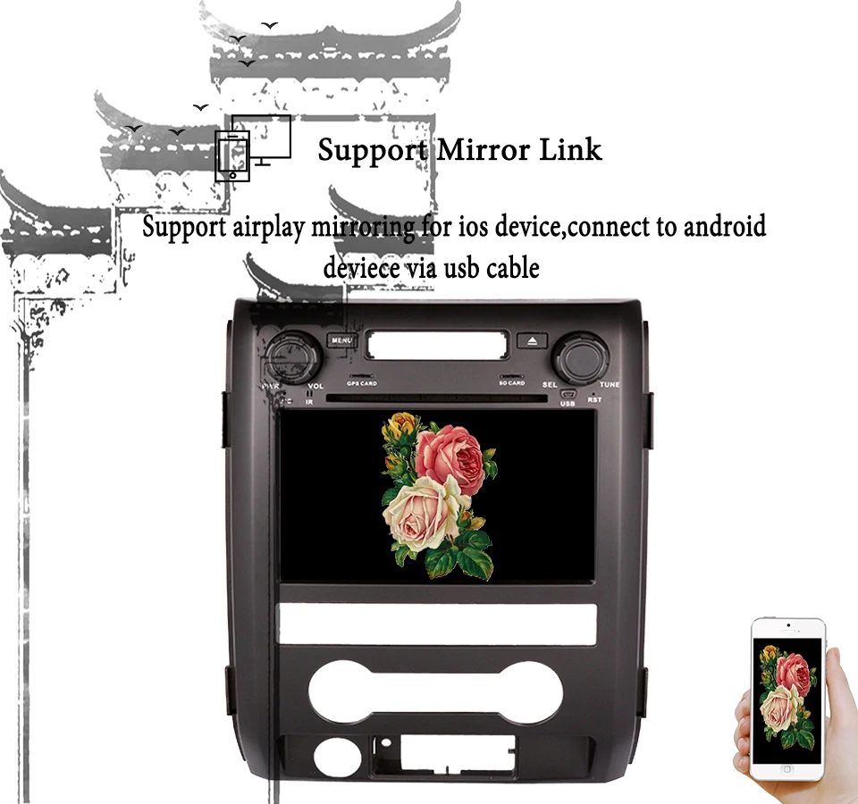 Clearance 4G+64G Android 9.0 4G LTE Car Radio Multimedia Video Player Navigation GPS WiFi 2 din For Ford F150 2009-2014 With dvd 3