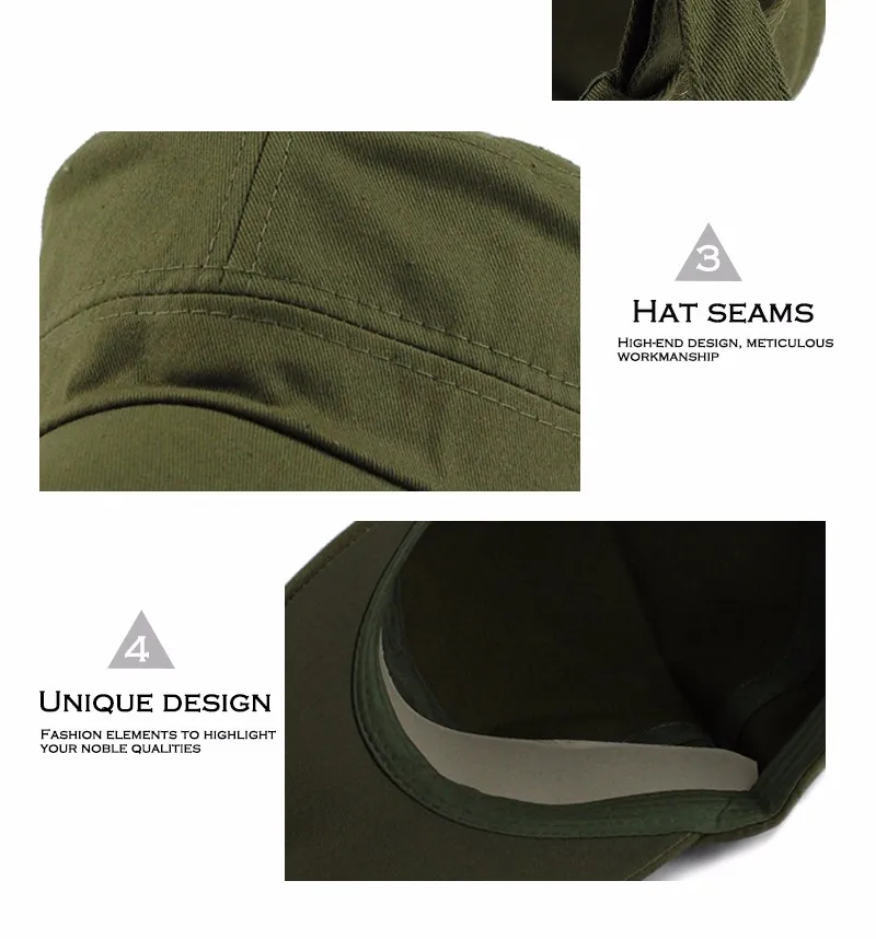 FETSBUY для взрослых Gorras высокое качество промытый хлопок Регулируемый сплошной цвет военная шляпа унисекс немецкая армия бейсболки шляпы