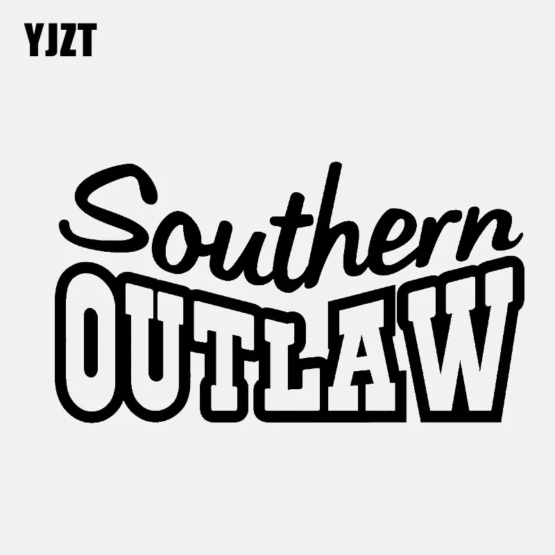 YJZT 13.5CM*7.5CM Southern OUTLAW Vinyl Decal Car Sticker Diesel Truck