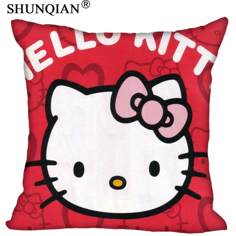 Fashion boutique Custom Hello kitty Pillow Case Square Pillowcases