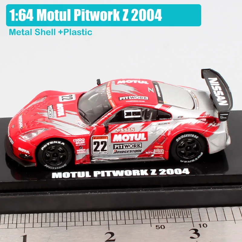 1: 64 масштаб kyosho Япония Супер GT JGTC Nissan Calsonic Skyline GTR Motul Pitwork Fairlady Z Nismo 2003 2004 литая под давлением модель игрушечного автомобиля - Цвет: Motul Pitwork Z 2004