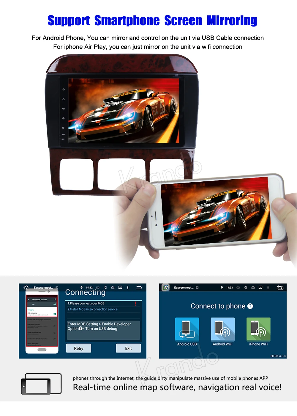 Krando benz S class Android car radio gps dvd player navigation multimedia system (5)