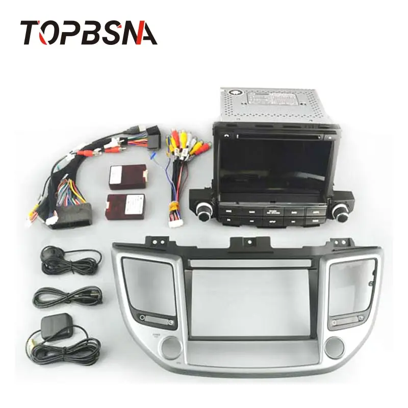 Topsna Android 9,0 автомобильный dvd-плеер для hyundai Tucson IX35 wifi gps навигация 2 Din автомагнитола стерео головное устройство CD