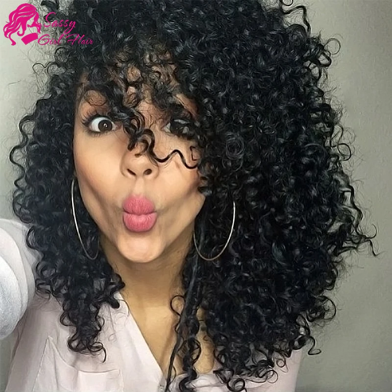 Curly Virgin Hair Weave Kinky Curly Crochet Hair Extensions 100 Human ...