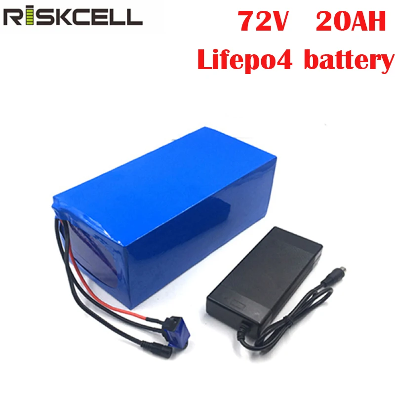 Индивидуальный литиевый Аккумулятор LiFePO4 72 в 20 ач с BMS для электромобиля