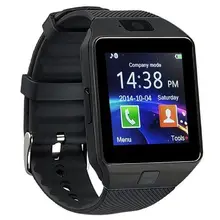Bluetooth Watch Smart Watch Phone DZ09 TF SIM Card Holder HD Sync Caller SMS for Android Phone-Black