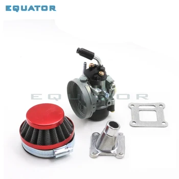 

motorcycle dirt pit parts Racing Carb Carburetor 60mm Air Filter For 49cc 50cc 60 66 80cc 2 Stroke Motorized Bike Bicycle