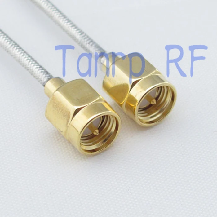 2PCS Pigtail coaxial jumper cable RG405 Semi Flexible extension cable