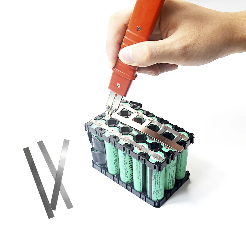 

18650 li ion Battery Nickel Plated Strap Strip Sheets For Welding Equipment Battery Spot Welder Machine High quality 100pcs