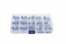 75 pçs 3296 w multiturn kit potenciômetro aparador de alta precisão 3296 resistor variável 100 500r 1 k 2 k 5 k 10 k 20 k 50 k 100 k 200 k 1 m
