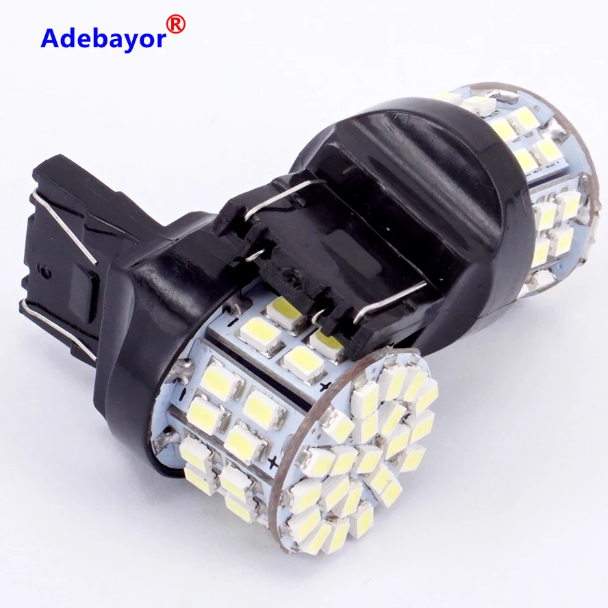 8 X T20 7443 W21/5 Вт тормозной Светильник лампы 3020 50 светодиодный 1206 SMD двойная